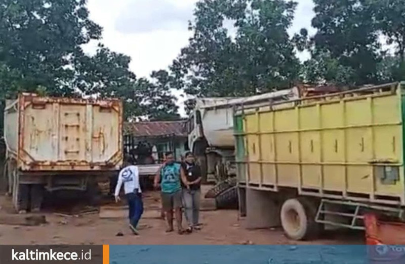 Lokasi perusahaan yang asetnya dirusak oleh karyawan di Muara Jawa, Kutai Kartanegara (foto: istimewa)